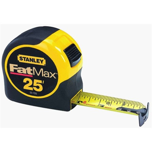 Stanley 33-725 Tape Measure 25' Fat Max, Blade Width 1-1/4