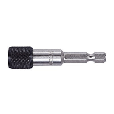 Vega Industries 1300MH1QD2 Overall Length 12" One Piece 1/4" X 1/4" Magnetic Stainless Steel Construction Bit Holder With C-Ring. (Shaft)******* Best Seller ********