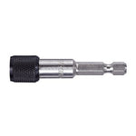 Vega Industries 160MH1QD Overall Length 2-3/8" Stubby One Piece 1/4" X 1/4" Magnetic Stainless Steel Construction Bit Holder With C-Ring. (Shaft)******* Best Seller ********
