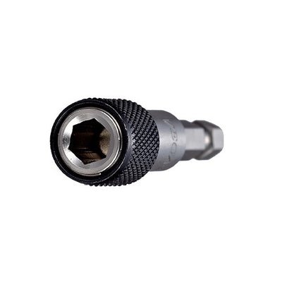 Vega Industries 160MH1QD Overall Length 2-3/8" Stubby One Piece 1/4" X 1/4" Magnetic Stainless Steel Construction Bit Holder With C-Ring. (Shaft)******* Best Seller ********