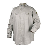 Black Stallion WF2110-ST FR Cotton Work Shirt, Stone Khaki