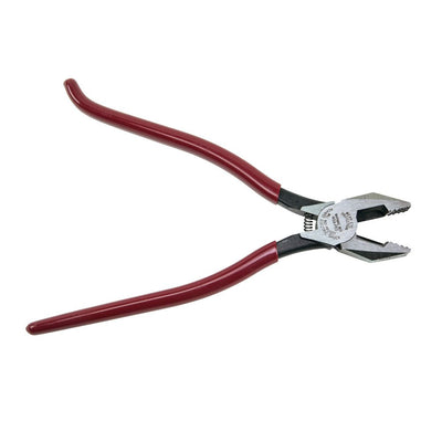 Klein D201-7CSTA 9" Ironworker's Pliers (Red ) Aggressive Knurl Light Weight