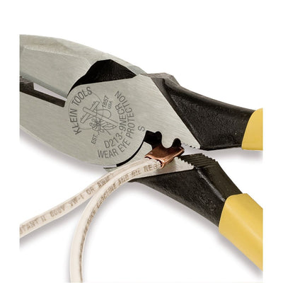Klein Tools D213-9NE-CR Lineman's Crimping Pliers, 9-Inch