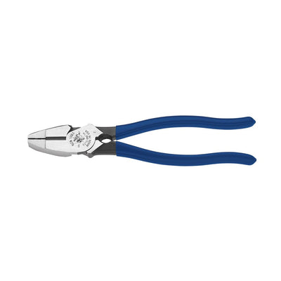 Klein D213-9NETH 9" High-Leverage Side-Cutting Pliers - Lineman's Bolt-Thread Holding