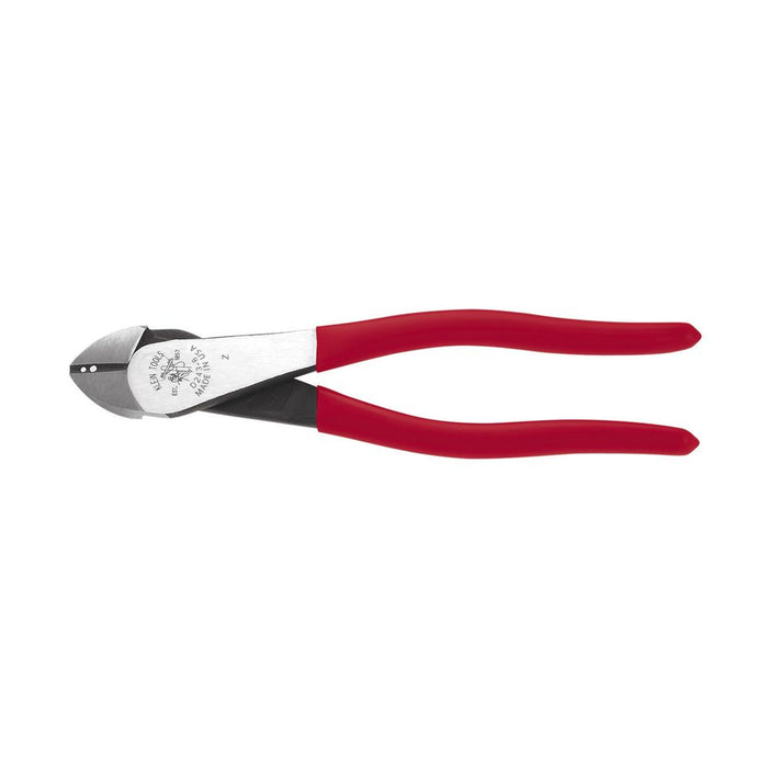 Klein Tools D243-8 Diagonal Cutting Pliers, High-Leverage, Stripping, 8-Inch