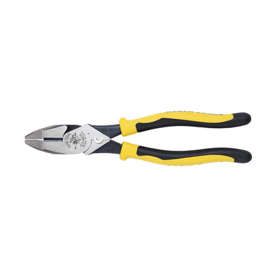 Klein Tools J213-9NECR Journeyman Side-Cutting Pliers, Hi-Leverage NE, Crimp Die
