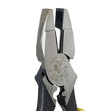 Klein Tools J213-9NECR Journeyman Side-Cutting Pliers, Hi-Leverage NE, Crimp Die