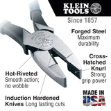 Klein D201-8NE 8" Side-Cutting Pliers